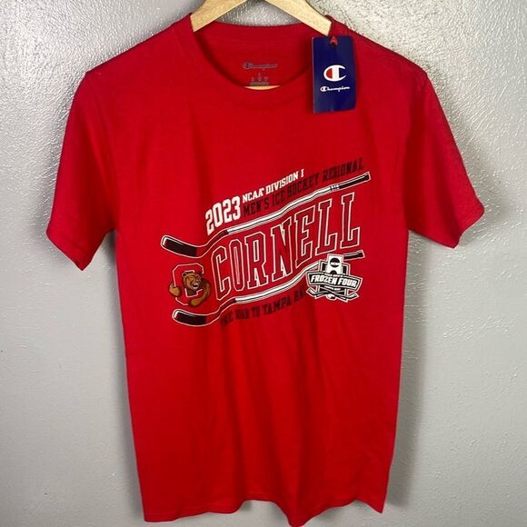 Cornell Champion 2023 NCAA Hockey Regional Frozen Four T Shirt Small NWT 187 - Picture 1 of 5